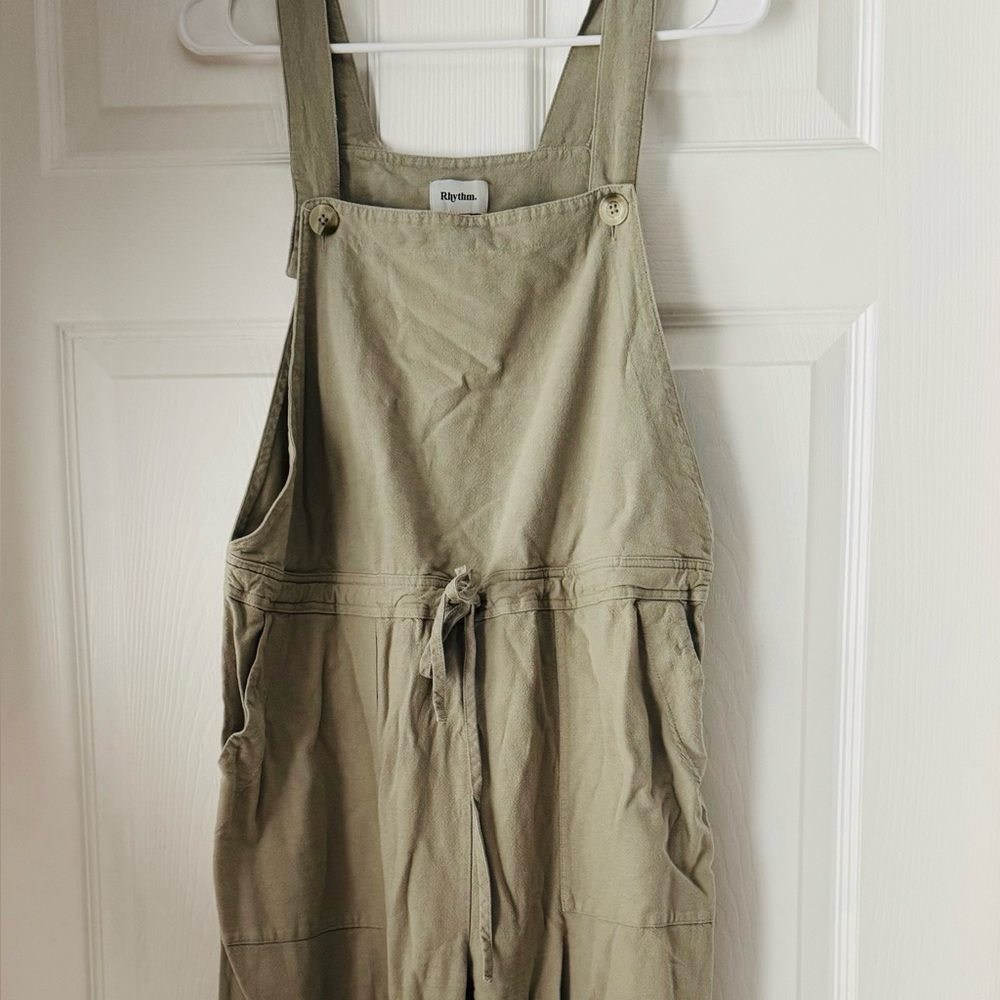 Lulu's Rythm Olive Green Jumpsuit